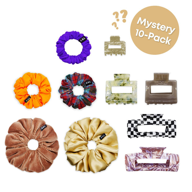 Mystery 10-Pack Assorted Scrunchies & Hair Claws (Boxing Day Exclusive)