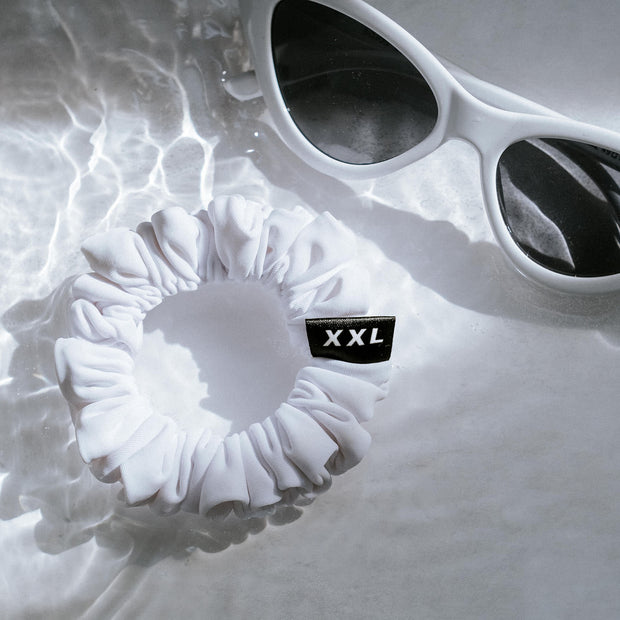 Trang XXS Swim Scrunchie / White