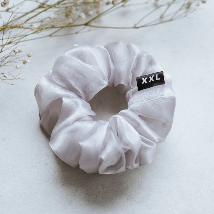 Cancer Zodiac Mini Scrunchie / White