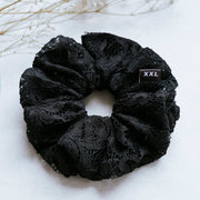 Salem Lace Mini Scrunchie / Black