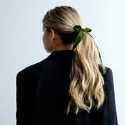 Hair Bow Mini / Moss Green
