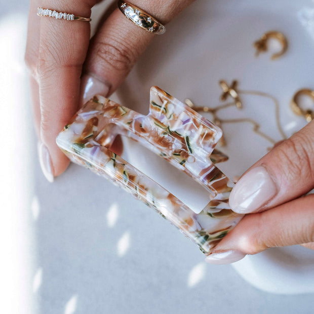 Medium Hair Claw Clip / Garden Party