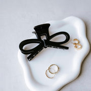 Hair Claw Classic Bow / Black