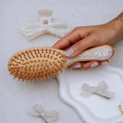 XXL & CO Bamboo Round Hair Brush / Pearlescent