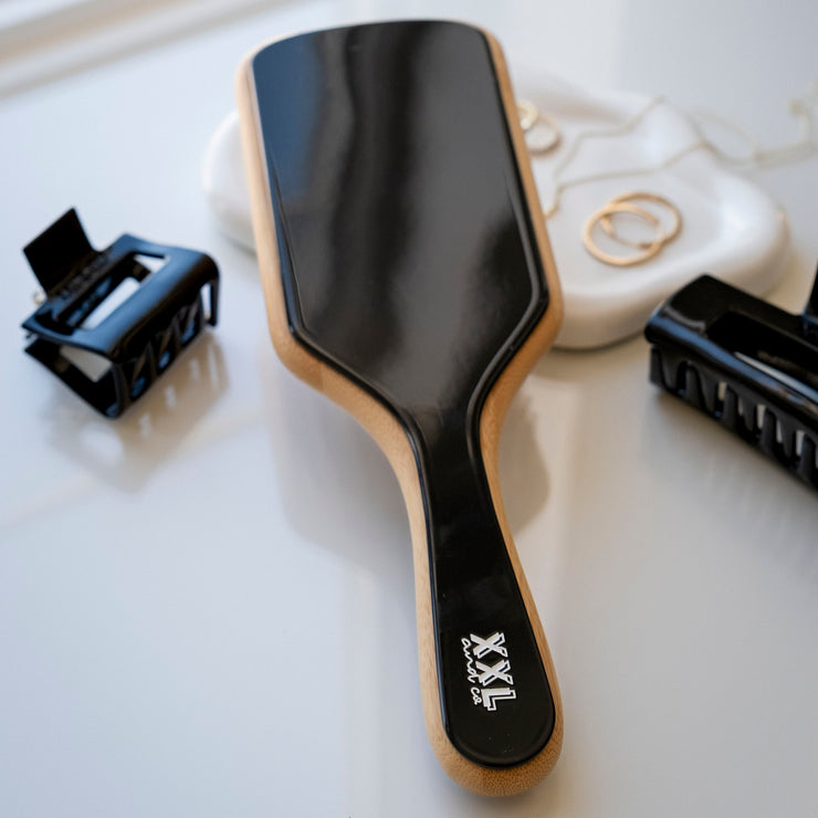 XXL & CO Bamboo Paddle Hair Brush / Black