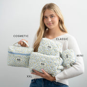 Carry-All Cosmetic Bag / Blueberry Garden