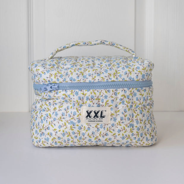 Carry-All Cosmetic Bag / Blueberry Garden