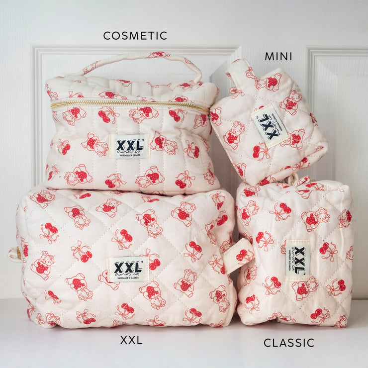 Carry-All Cosmetic Bag / Cherry Pie