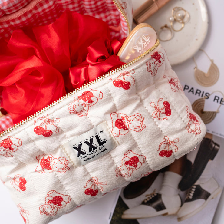 Carry-All Cosmetic Bag / Cherry Pie