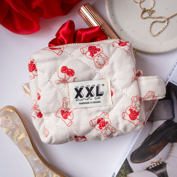 Carry-All Cosmetic Bag Mini / Cherry Pie