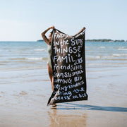 Microfibre beach towel / Words