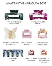 xxl holiday gift box / hair claws