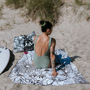 Microfibre beach towel / Flowers