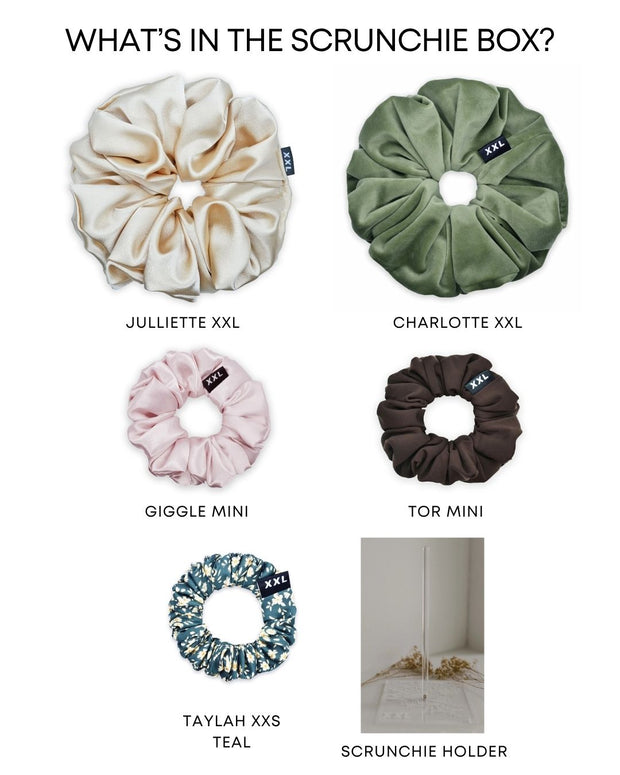 xxl holiday gift box / scrunchies