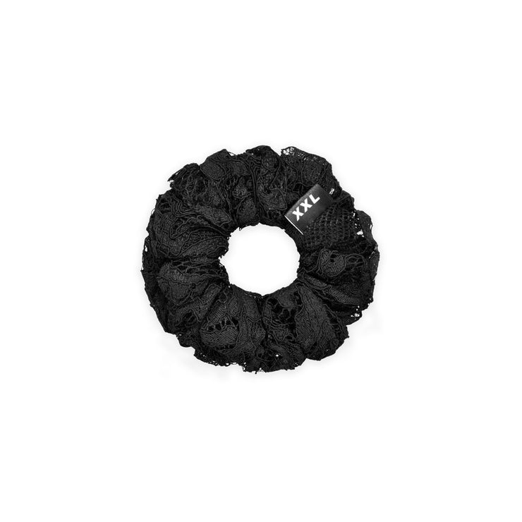 Salem Lace Mini Scrunchie / Black
