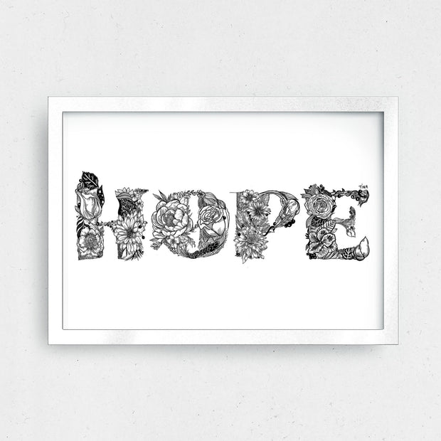 HOPE Art Print 11 x 8.5" - XXL SCRUNCHIE & CO