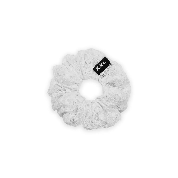 Florence Mini Scrunchie / White