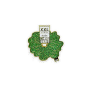 Scrunchie Pin / Emerald Glitter