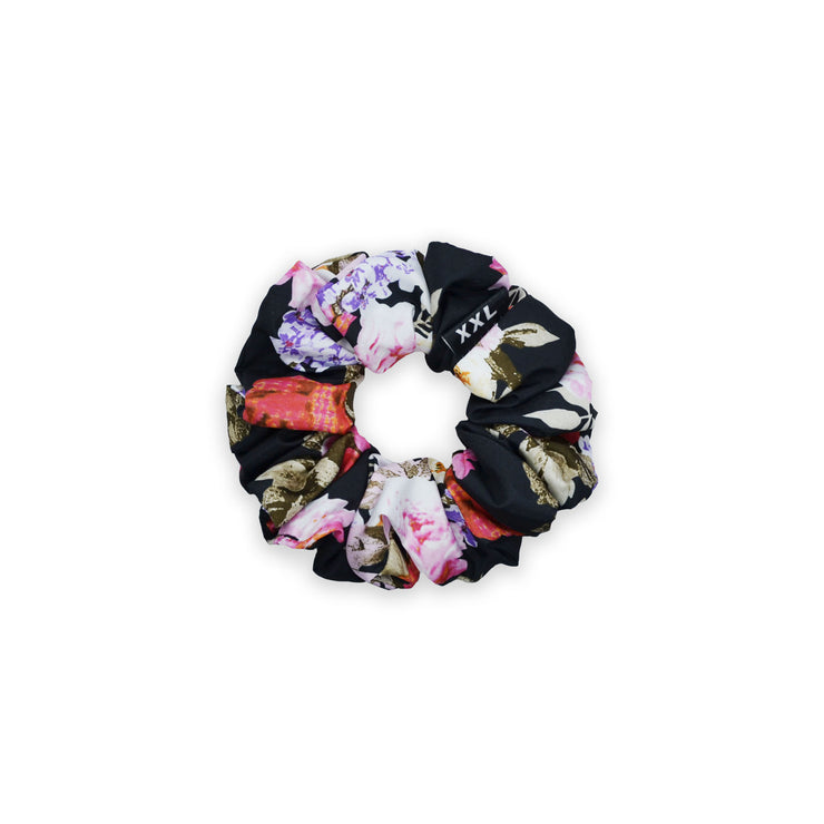 Lana Mini Scrunchie / Black Floral
