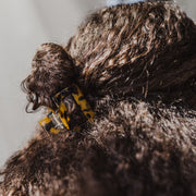 Mini Hair Claw Clip / Dark Tortoise
