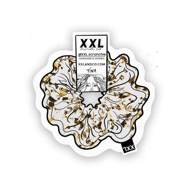 XXL SCRUNCHIE STICKER - XXL SCRUNCHIE & CO / Gold Flakes