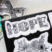 XXL&CO HOPE Sticker - XXL SCRUNCHIE & CO / BLACK