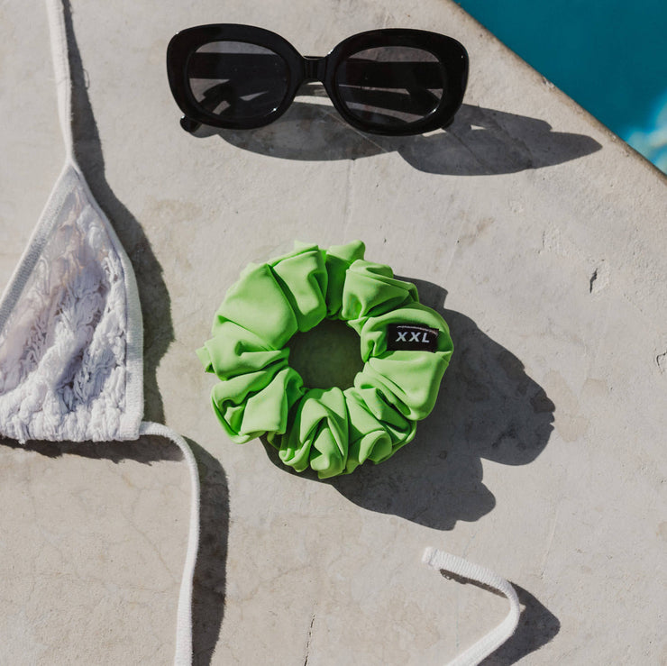Mattea Mini Swim Scrunchie / Lime Green